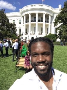 Marcus Whitney at the White House