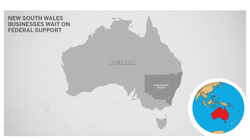 Map of New South Wales Australia