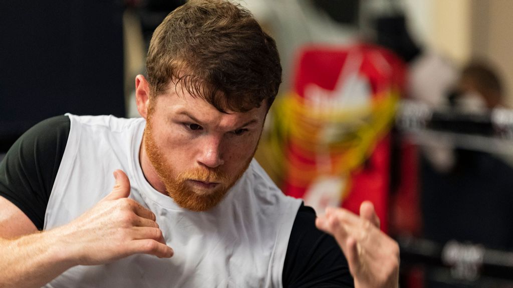 Four-division WBA/WBC/WBO champion Canelo Alvarez has predicted an early knockout against IBF counterpart Caleb Plant on Nov. 6 in his quest to become Mexico's first undisputed 168-pound champion. (Esther Lin/Showtime)