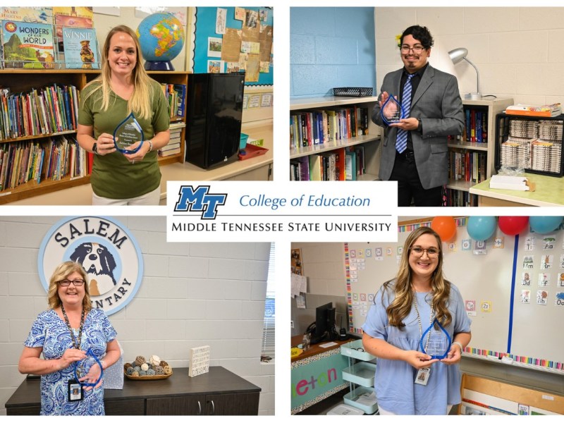 MTSU’s College of Education Awards Local Educators for Superb Mentorship of Student Teachers 