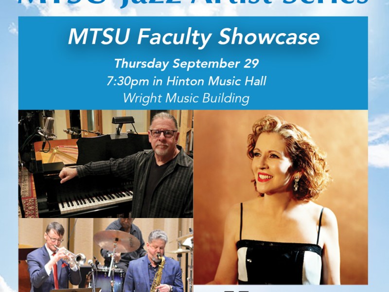 MTSU Jazz Faculty Welcome 2 New Colleagues Sept. 29 to Swing Into 2022-23 Jazz Artist Series