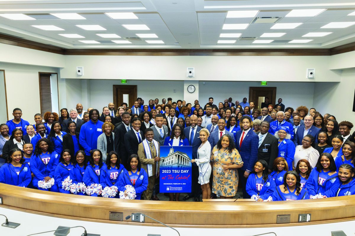 TSU Turned Capitol Blue for Day at Capitol - The Tennessee Tribune