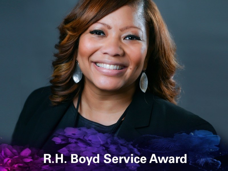 Dr. Adrienne Battle recipient of the R.H. Boyd Service Award 