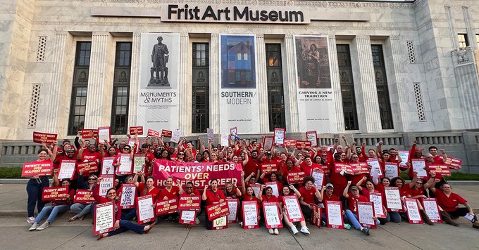 Nurses Accuse HCA of Crushing Hospitals During Protest at Frist Family Gala in Nashville
