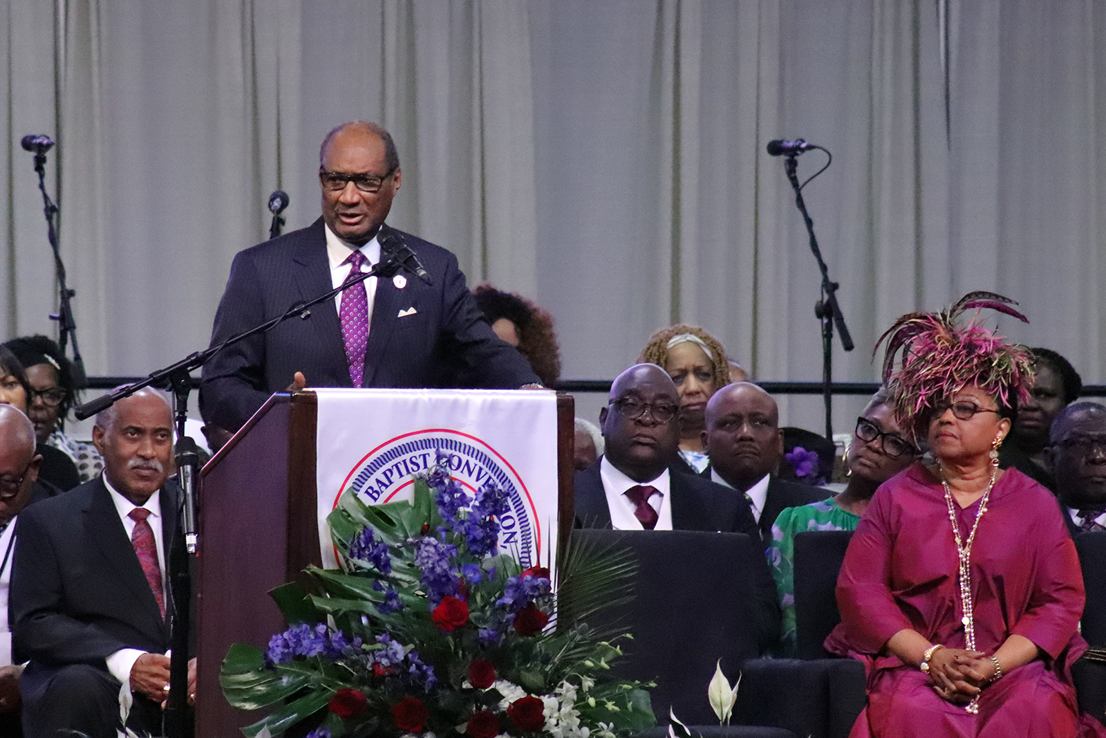 The Rev. Jerry Young speaks to NBCUSA annual session attendees, Thursday, Sept. 5, 2024 in Baltimore. (RNS photo/Adelle M. Banks)