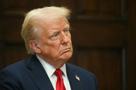 US President Donald Trump speaks in the Roosevelt Room at the White House on January 21, 2025, in Washington, DC. (Photo by Jim WATSON / AFP) (Photo by JIM WATSON/AFP via Getty Images) © AFP via Getty Images