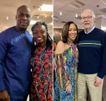 Clarence and Syreeta Vaughn, Gwen McKenzie and Alan Carmichael attend the festivities for Cannon