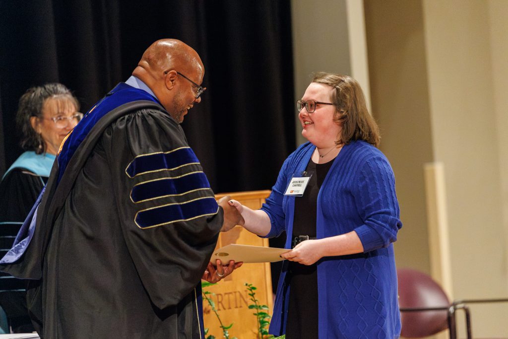 Davidson - CANTRELL, Jocelyn V.K. - Carol McElvain Mem Award (UT Martin)