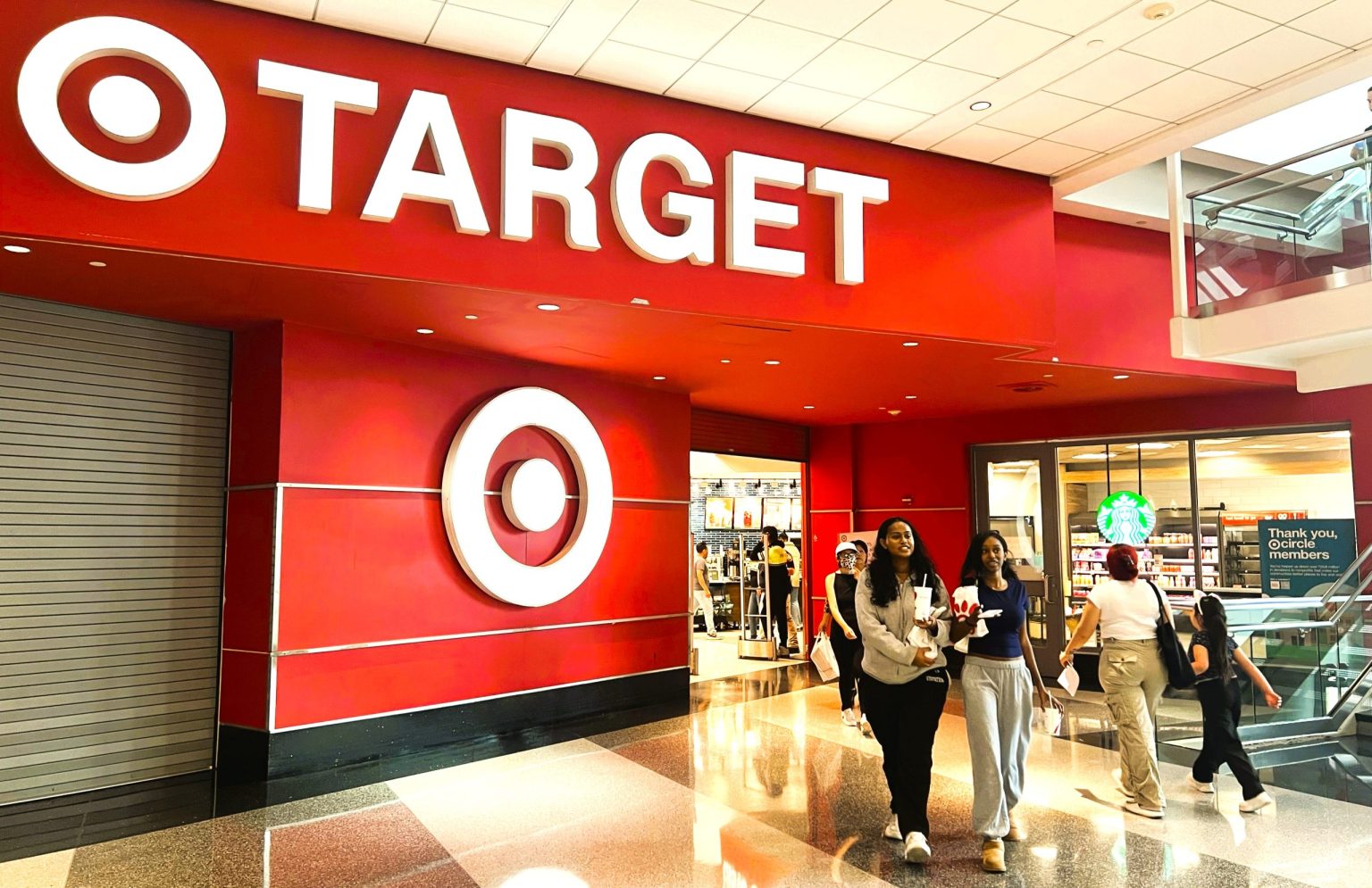 Despite a steady stream of customers at Target, 14th Street and Columbia Road NW, Washington, DC, many Black employees of the retail giant are reporting economic distress due to company layoffs and a reduction in employee work hours. (Photo/Dr. Patrise Holden)