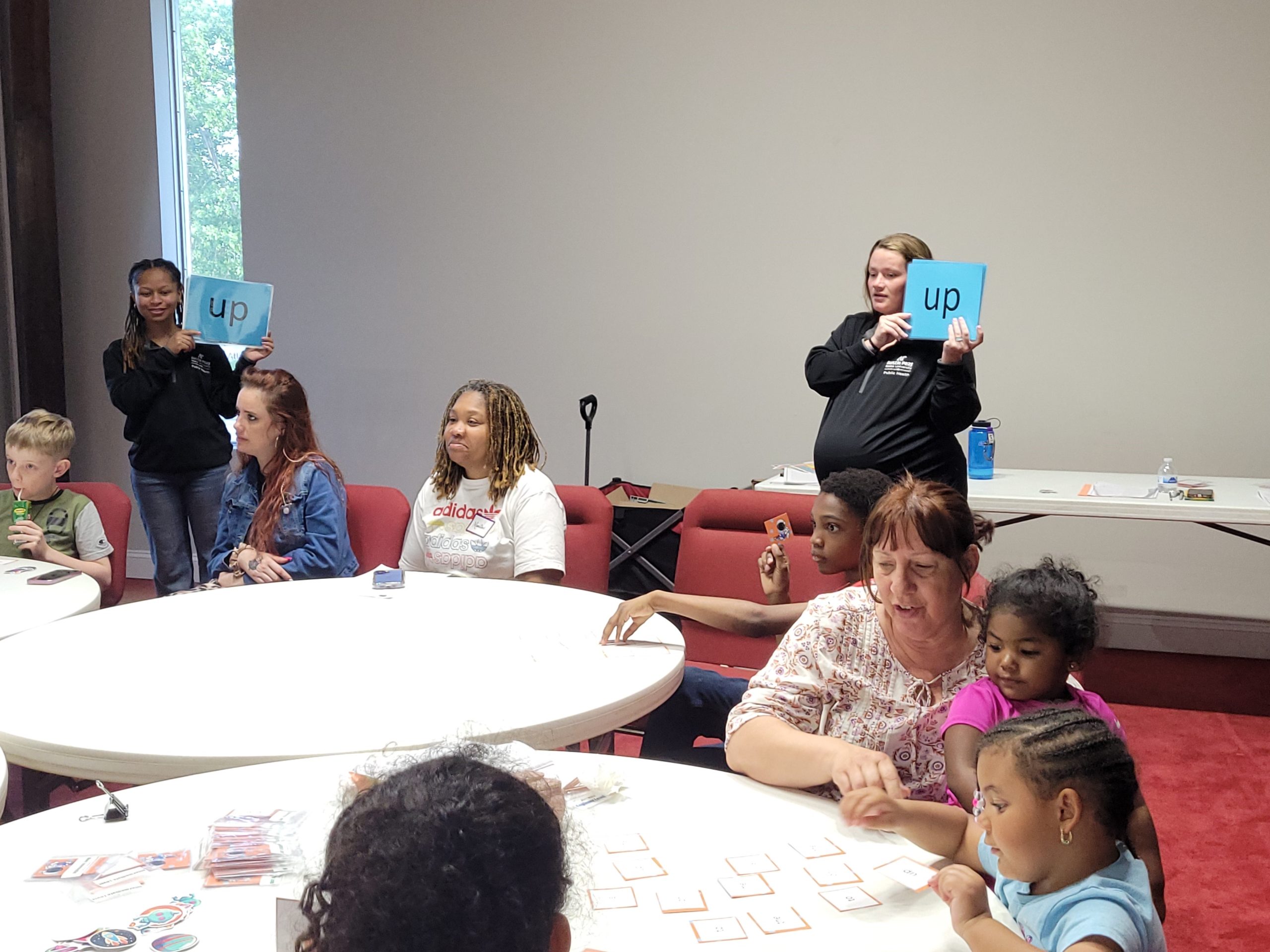 APSU Master of Public Health students lead a family reading training session at a local Head Start center. Their evidence-based programming features engaging activities like word recognition bingo. | Contributed photo