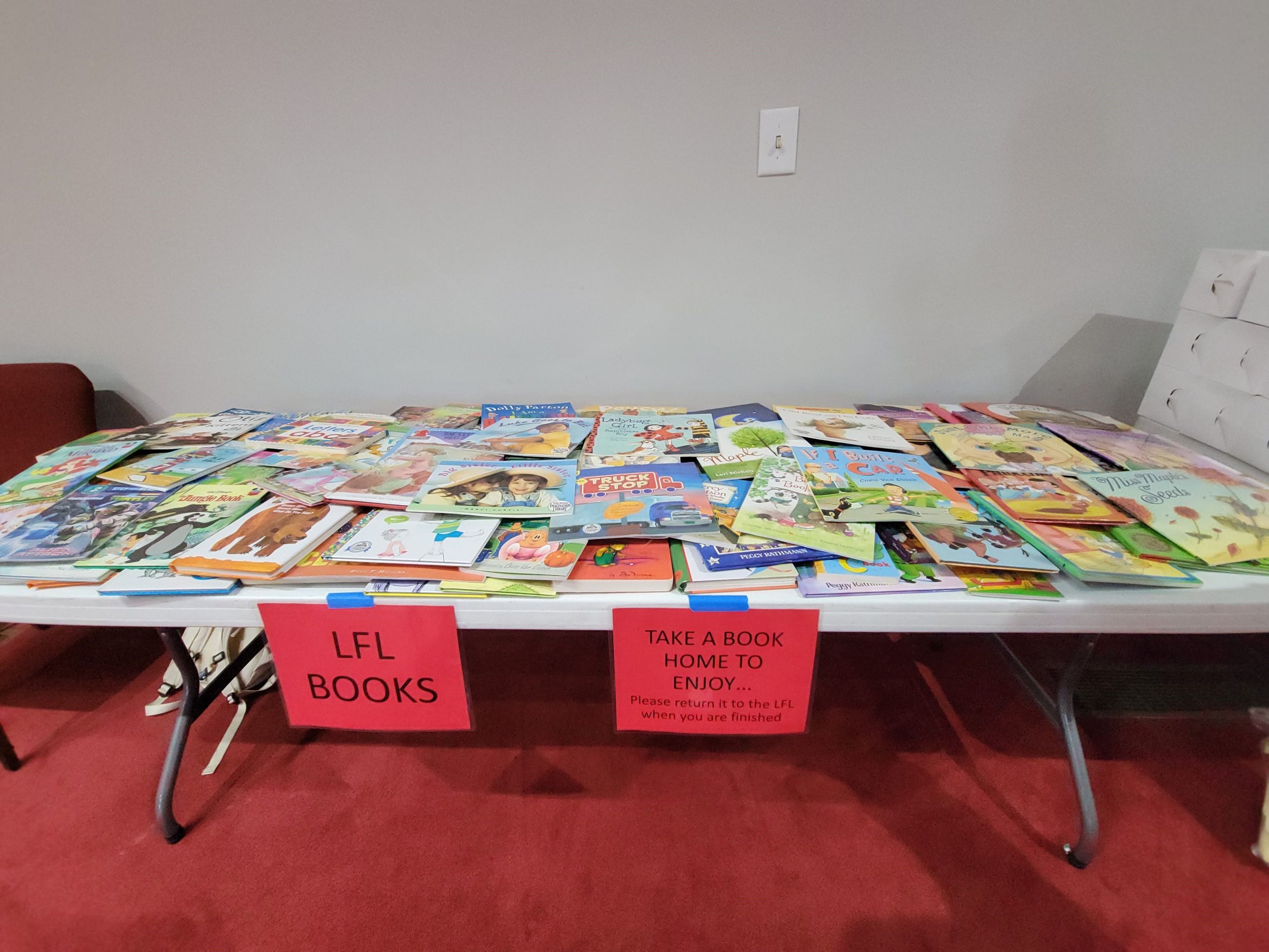 A selection of Little Free Library books available at Head Start thanks to APSU’s Community LIFT Program. | Contributed photo