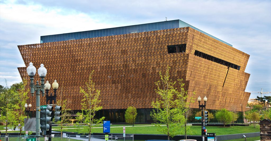 National Museum of African American History and Culture Building in Washington DC, USA. A popular visitors and tourists destination in the capital city.