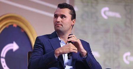 Charlie Kirk speaking with attendees at the 2025 Young Women's Leadership Summit at the Gaylord Texan Resort & Convention Center in Grapevine, Texas. (Wikimedia Commons / Photo by Gage Skidmore)