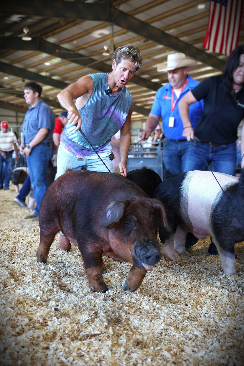 News Channel 5’s Nick Beres traded breaking news for the show ring at the Celebrity Swine Show!