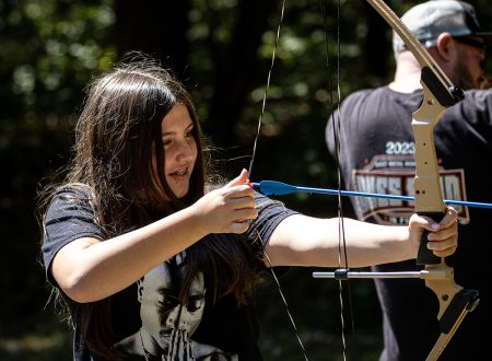 Participants at the USA’s 2025 Family Campout had a variety of activities to participate in, including archery, fishing, art, a birds of prey demonstration, and more.
