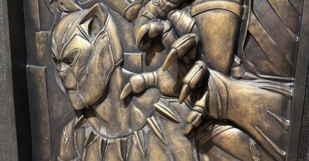 Images of the Black Panther (above) can be found throughout the Disney Destiny. Photo by Donnell Suggs/The Atlanta Voice.