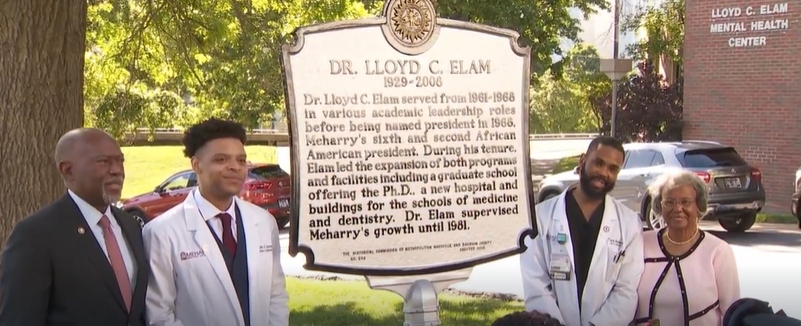 Historical Marker Recognizes Legacy of Former Meharry President Lloyd C. Elam